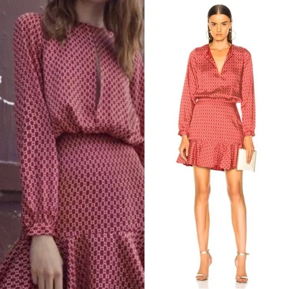 Alexis Dresses Alexis Coretti Mini Dress In Rouge Rolo Size Xs